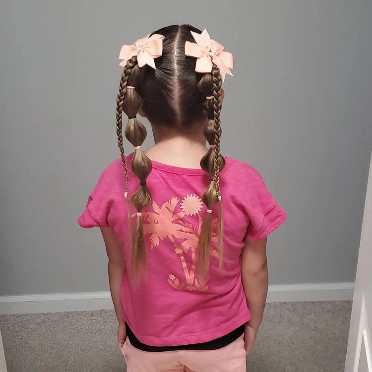 Flotte Bubble Braids tragen