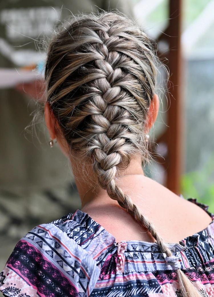 französischer zopf von hinten