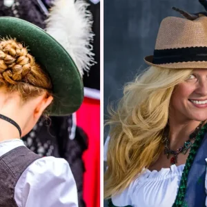 frisuren unterm trachtenhut
