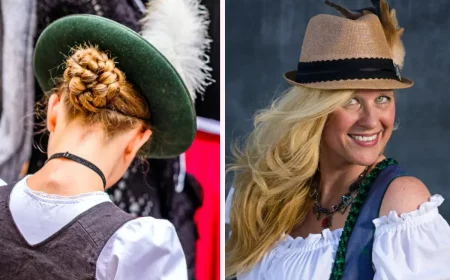 frisuren unterm trachtenhut