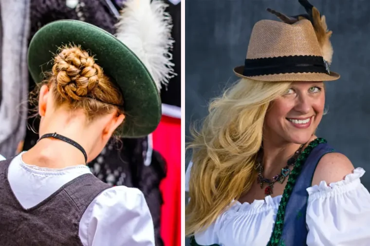 frisuren unterm trachtenhut
