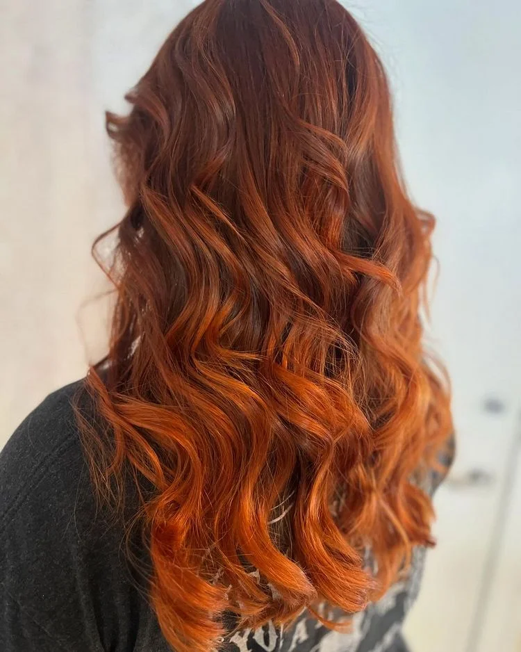 Helle Kupfer Balayage