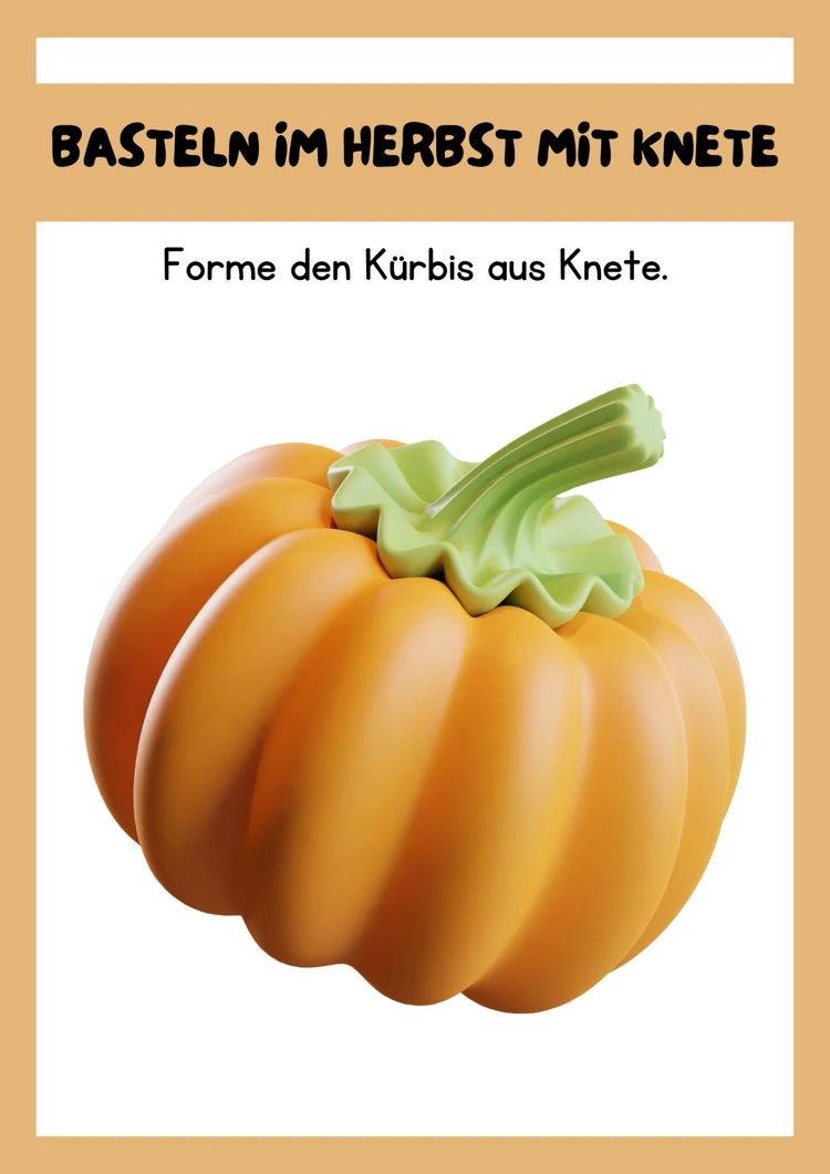 kürbis aus knete