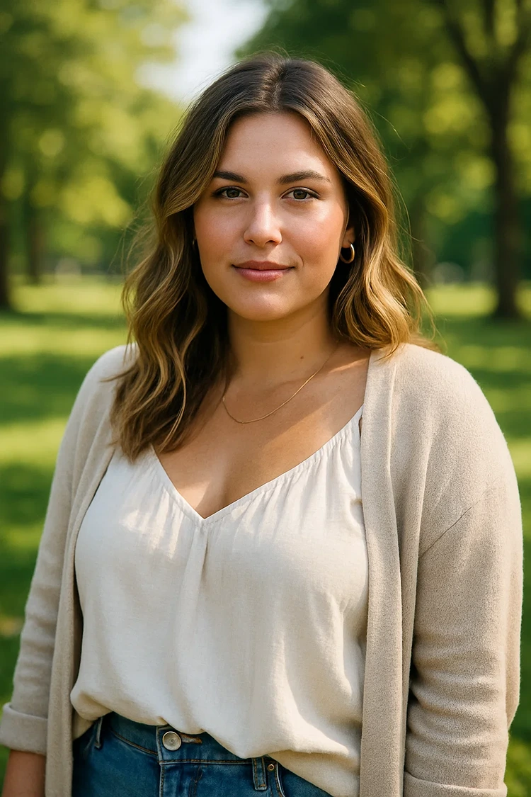 mittellange haare mit beach waves für kräftige frauen
