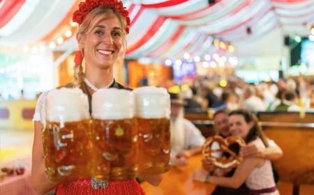 Oktoberfest-Frisuren mit Blumenkranz - Wiesn-Stylings 2024