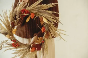 Schöne Herbstdeko selber machen für die Tür, die Wand oder das Fenster