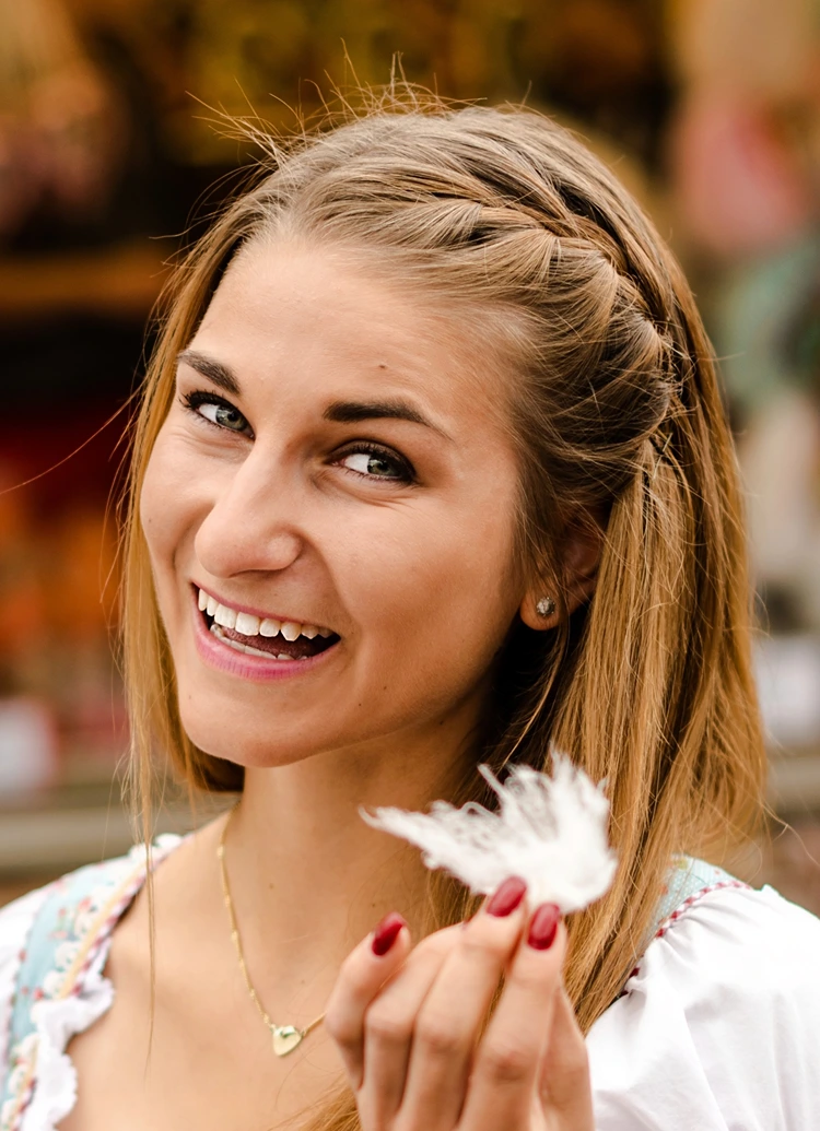 seitlich geflochtene kordel – schnell und elegant