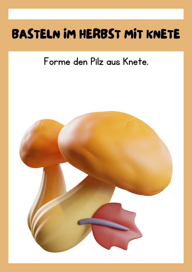 steinpilze aus knete