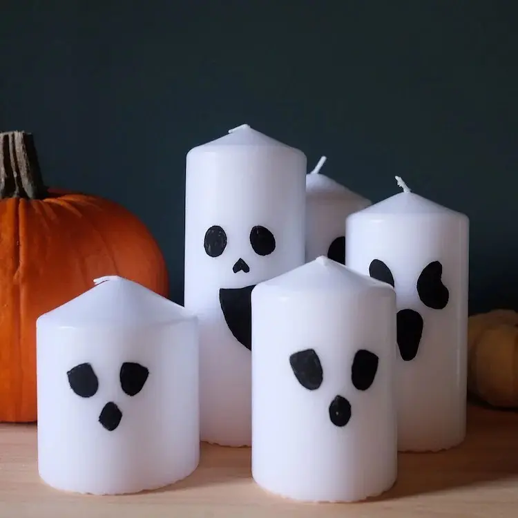 Halloween mit Ikea - Hack zum Gestalten weißer Kerzen