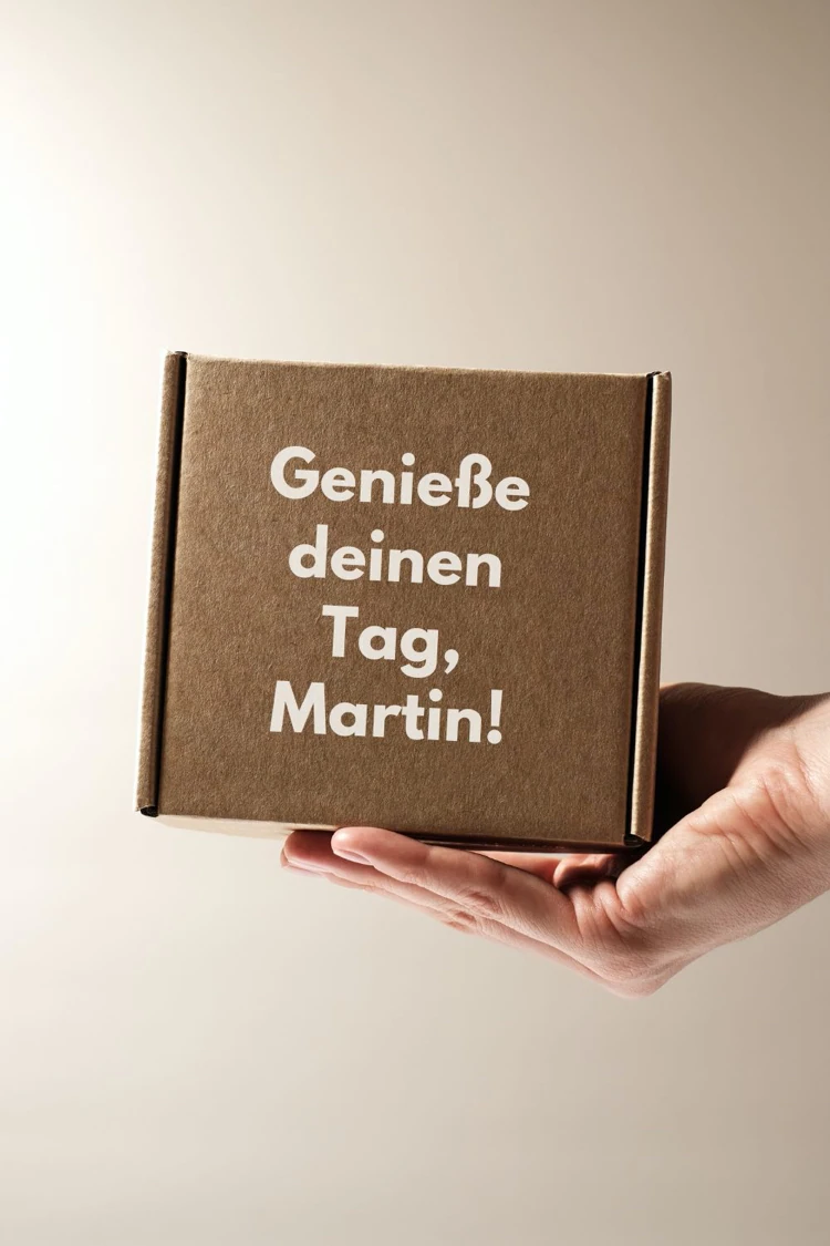 individualisierte verpackungsbox