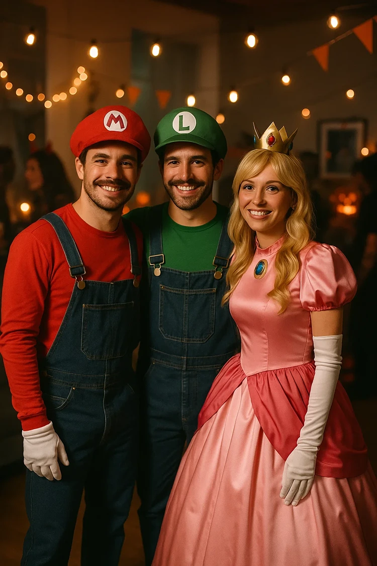 mario kart mario luigi prinzessin peach kostüm halloween