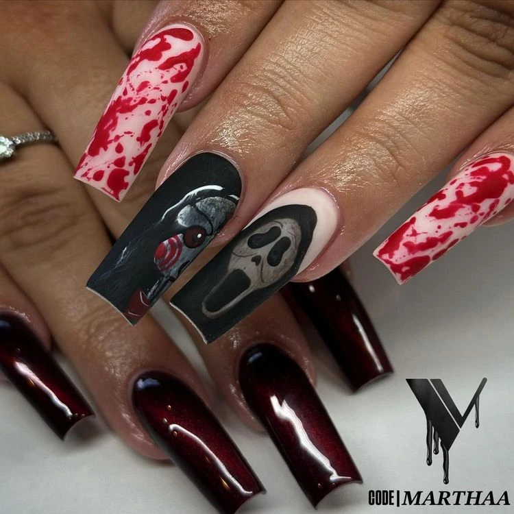 Nageldesign mit Ghostface