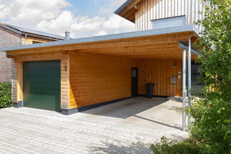 nebeneingangstür praktischer zugang zum carport