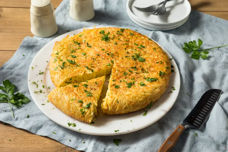 Spaghetti Fritata mit Gemüse selber machen 