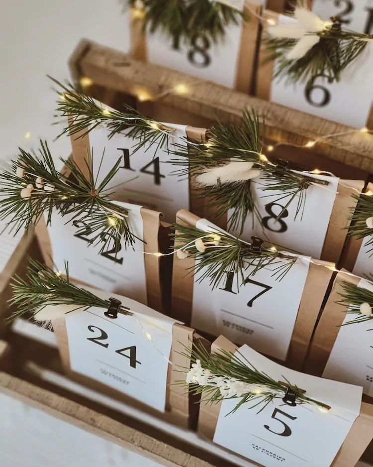 adventskalender aus brottüten selber machen und befüllen