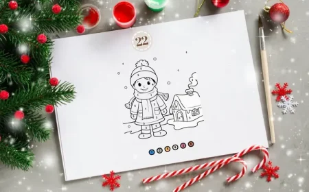 Adventskalender mit Malen nach Zahlen für Kinder als Last-Minute-Idee