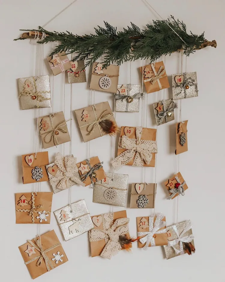 Adventskalender selber machen Anleitung DIY Ideen