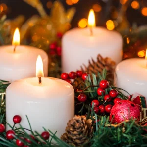 adventskranz in weiß inspiration