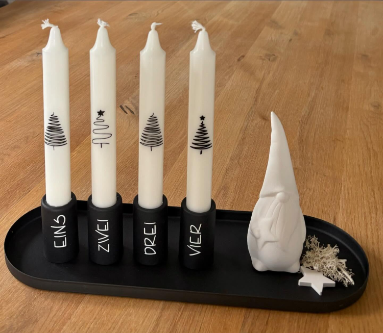 adventskranz selber machen minimalistisch
