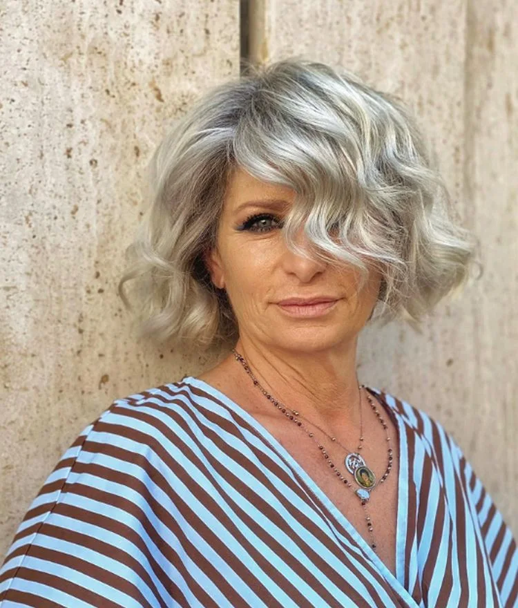 bob frisuren für dickes welliges haar ab 50 coole ideen