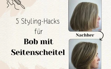 bob mit seitenscheitel richtig stylen profi tipps