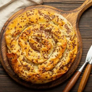 Burek als schneller Snack zu Glühwein