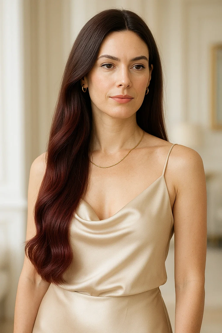 haare burgunderrot trend haarfarbe winter 2025