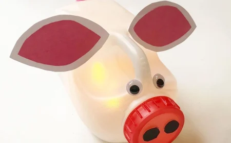 laterne aus waschmittelflasche basteln schwein