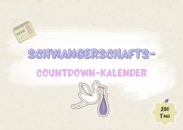 schwangerschafts countdown kalender vorlage