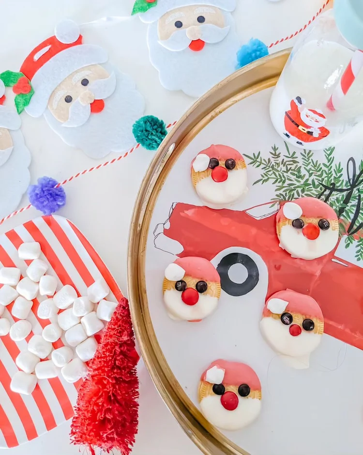 Was zum Essen verkaufen am Weihnachtsbasar - Oreo Santa