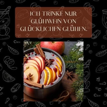 Wein von glücklichen Glühen trinken