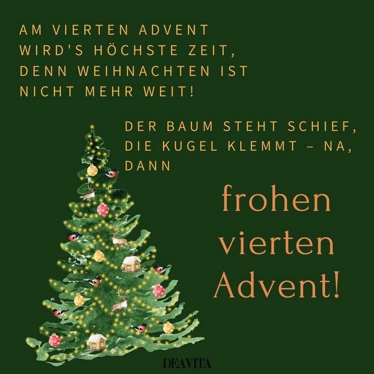 Der Baum steht schief, die Kugel klemmt - Witziger Reim zum Adventssonntag