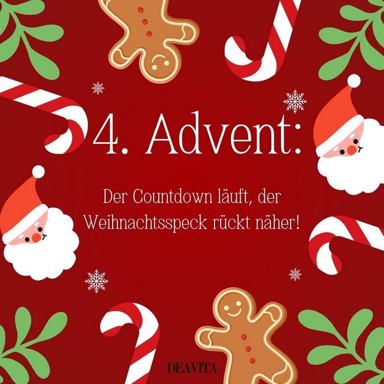 Der Countdown läuft, der Weihnachtsspeck rückt näher