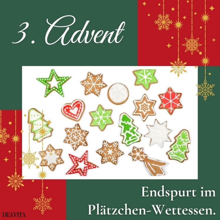 Der Endspurt im Plätzchen-Wettessen startet am vorletzten Sonntag vor Weihnachten