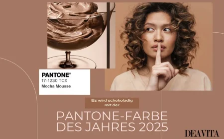 Die Pantone-Farbe für 2025 ist das warme, pastellige Mocha Mousse