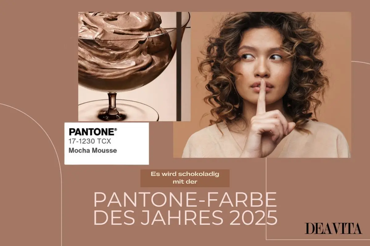 Die Pantone-Farbe für 2025 ist das warme, pastellige Mocha Mousse