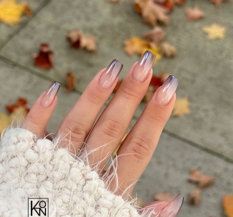 edle ombre nails für formelle anlässe