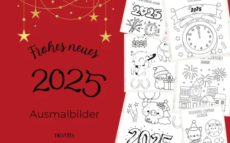 frohes neues 2025 ausmalbilder