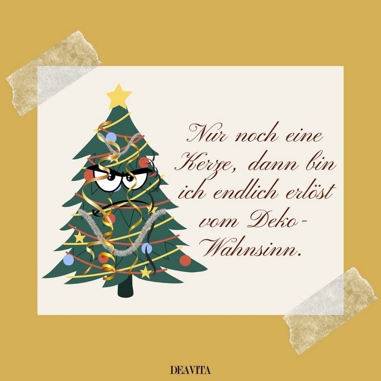 Grimmiger Weihnachtsbaum - Bald habe ich es endlich überstanden