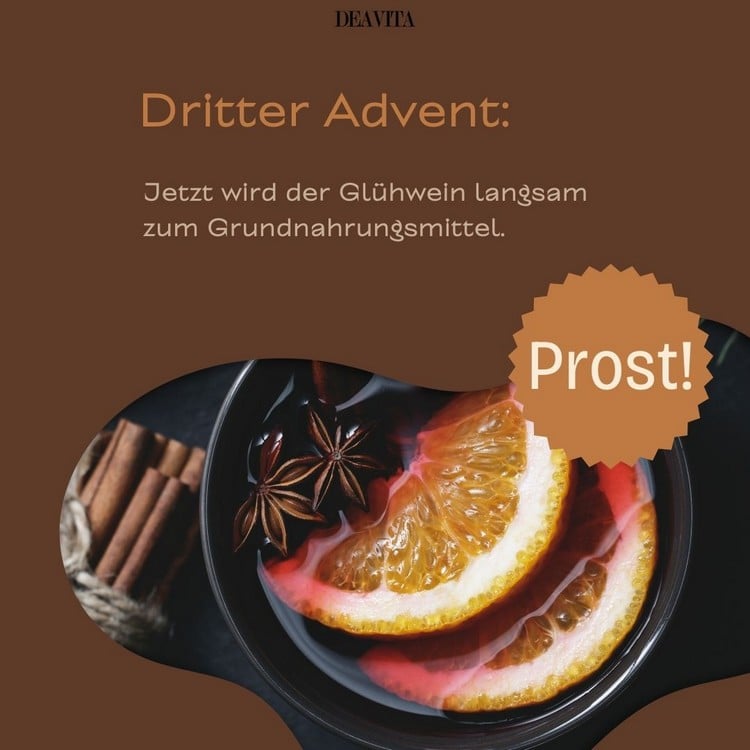 Lustige Bilder zum 3. Advent - Der Glühwein wird zum Grundnahrungsmittel