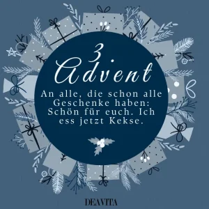Lustige Bilder zum 3. Advent kostenlos herunterladen oder weitersenden