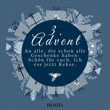 Lustige Bilder zum 3. Advent kostenlos herunterladen oder weitersenden
