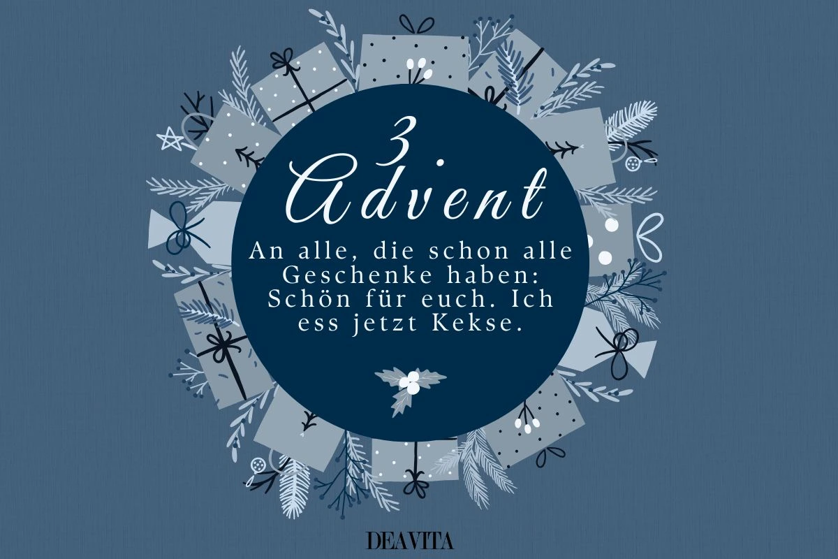 Lustige Bilder zum 3. Advent kostenlos herunterladen oder weitersenden