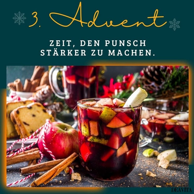 Lustige Bilder zum 3. Advent - Zeit, den Punsch stärker zu machen