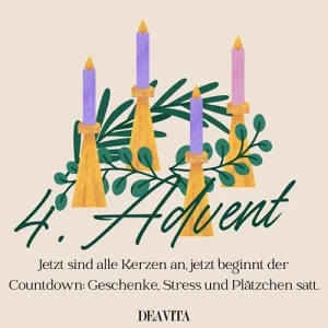 Lustige Sprüche zum 4. Advent zum Senden per Whatsapp