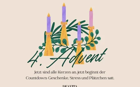 Lustige Sprüche zum 4. Advent zum Senden per Whatsapp