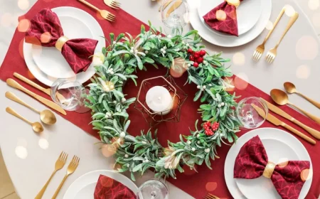 Mustertisch für Weihnachten wirkungsvoll machbar