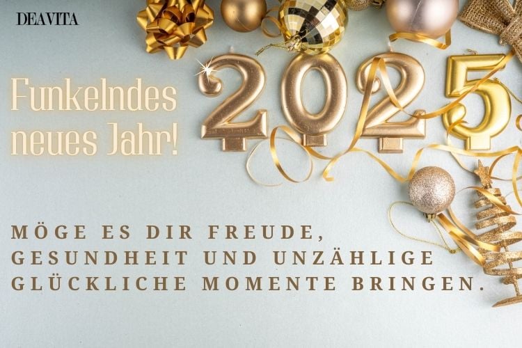 Neujahrswünsche 2025 - kostenlose Silvestergrüße für Freunde und Kollegen