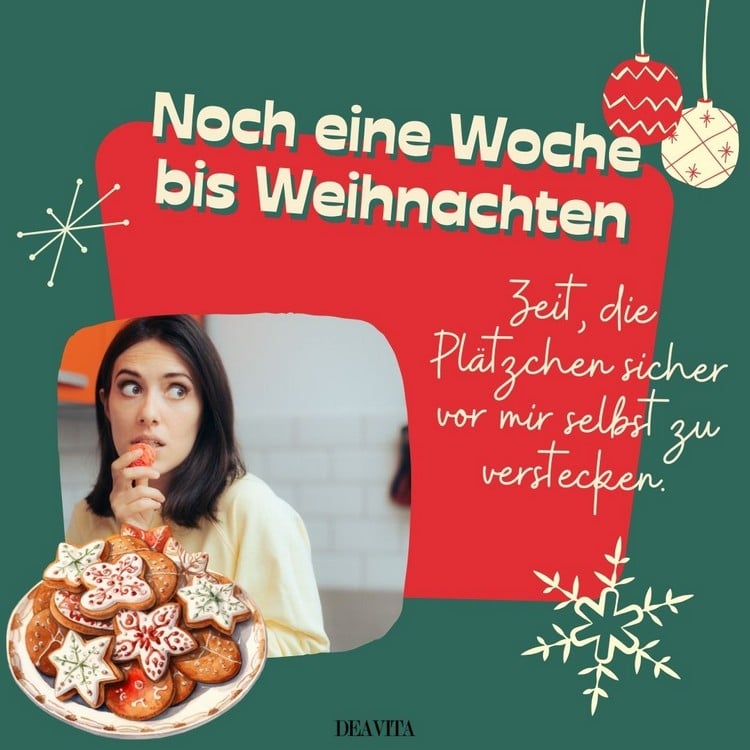 Noch eine Woche bis Weihnachten - Lasst uns die Plätzchen verstecken