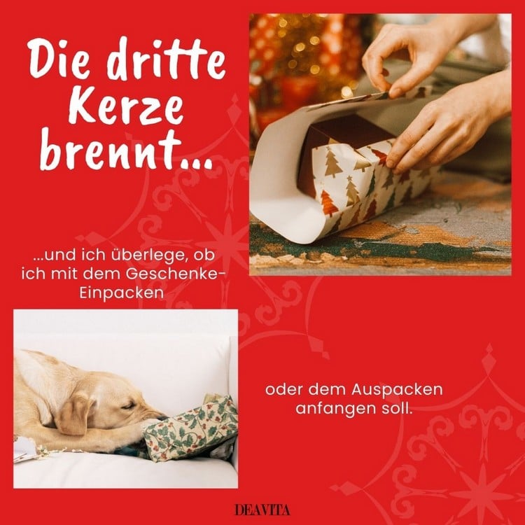 Sollen wir am vorletzten Adventssonntag Geschenke einpacken oder auspacken